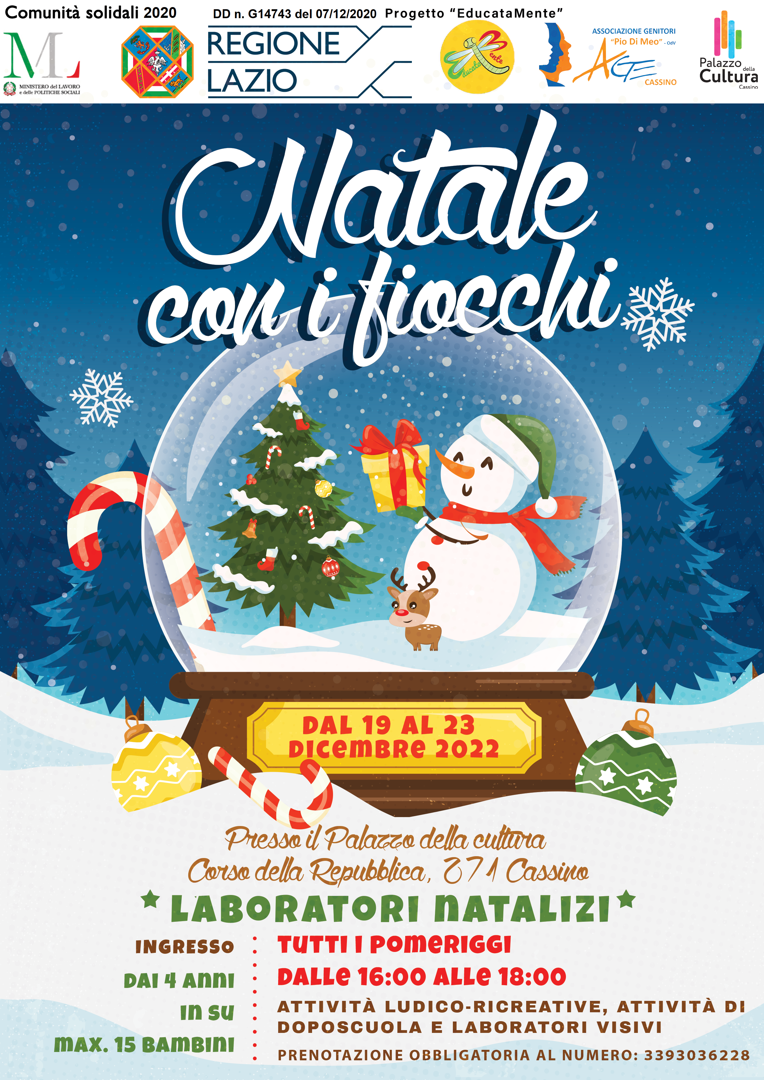 Evento natale con i fiocchi