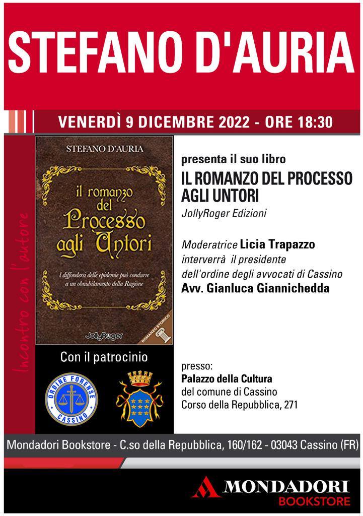 Locandina presentazione libro stefano d'auria