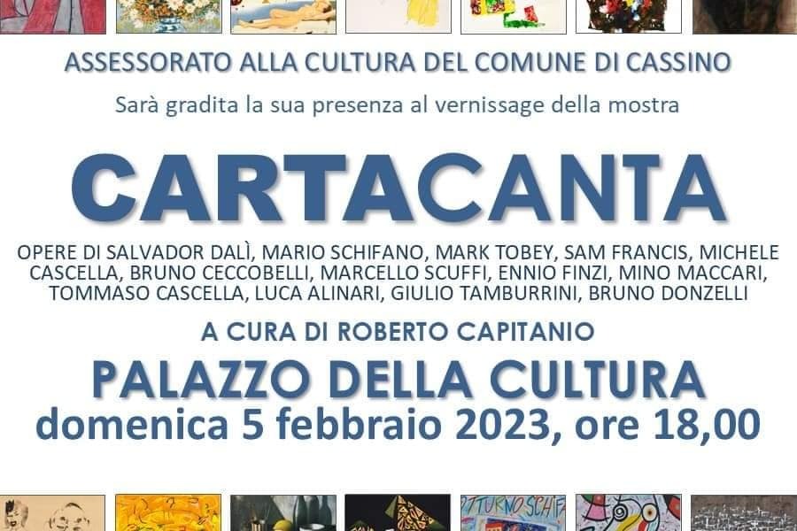 Mostra artistica Cartacanta locandina