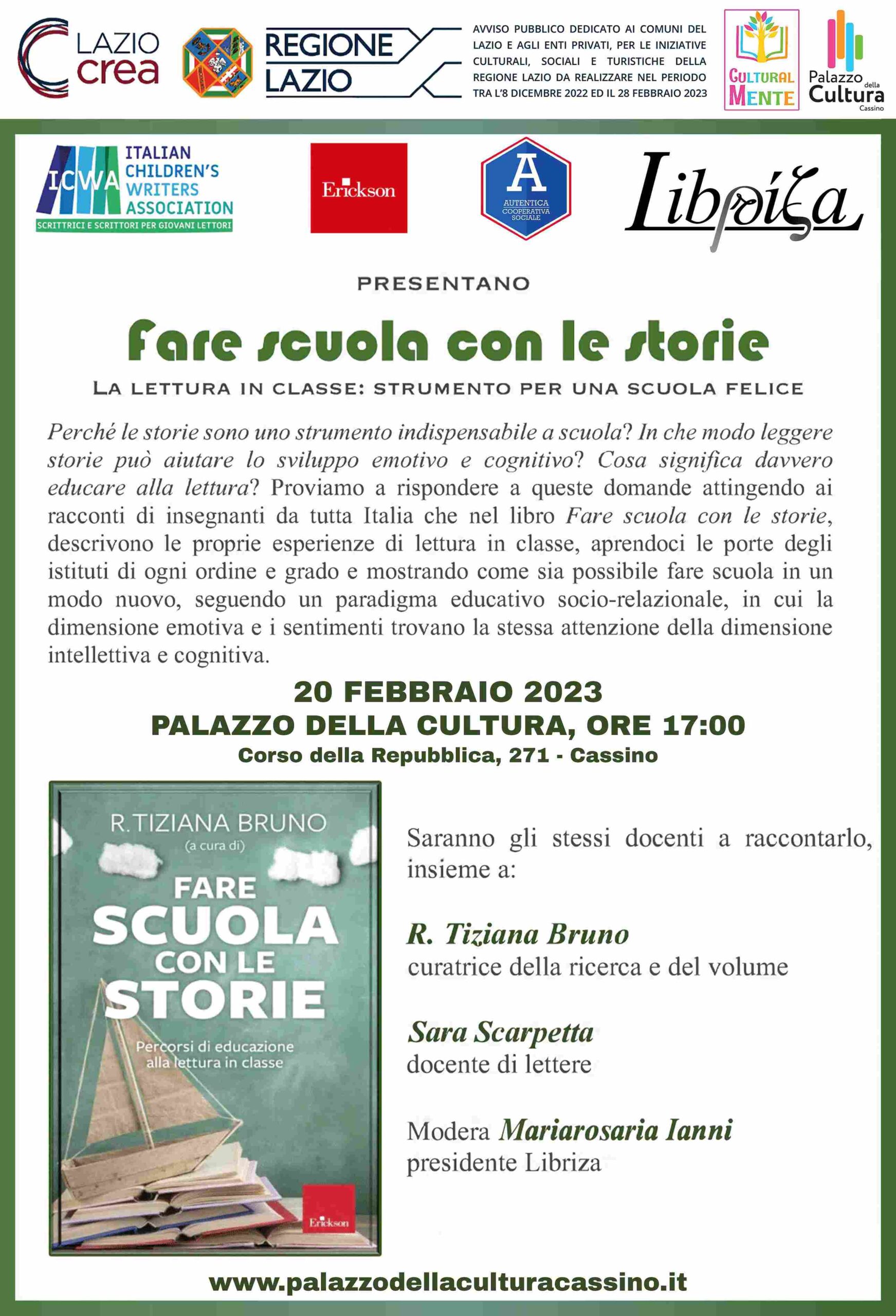 locandina fare scuola con le storie