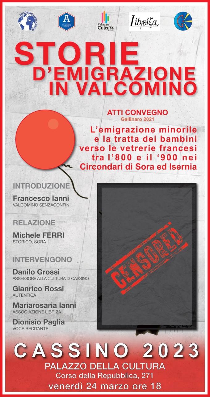 Storie d'emigrazione in Valcomino - Locandina