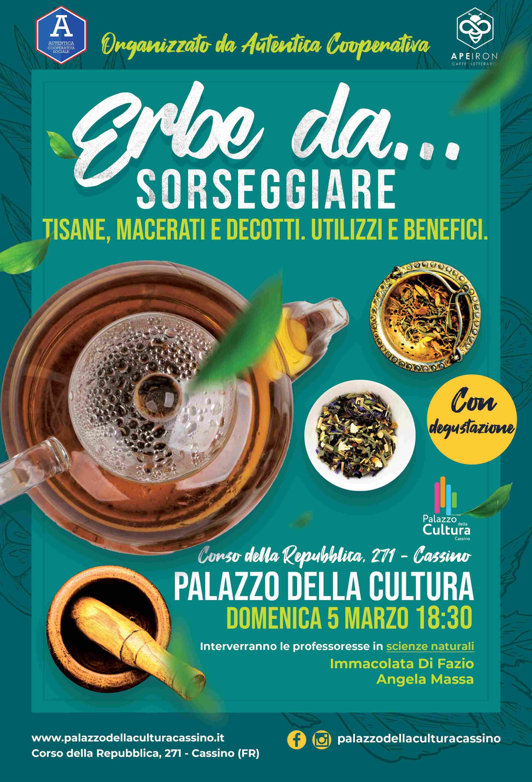 Volantino erbe da sorseggiare