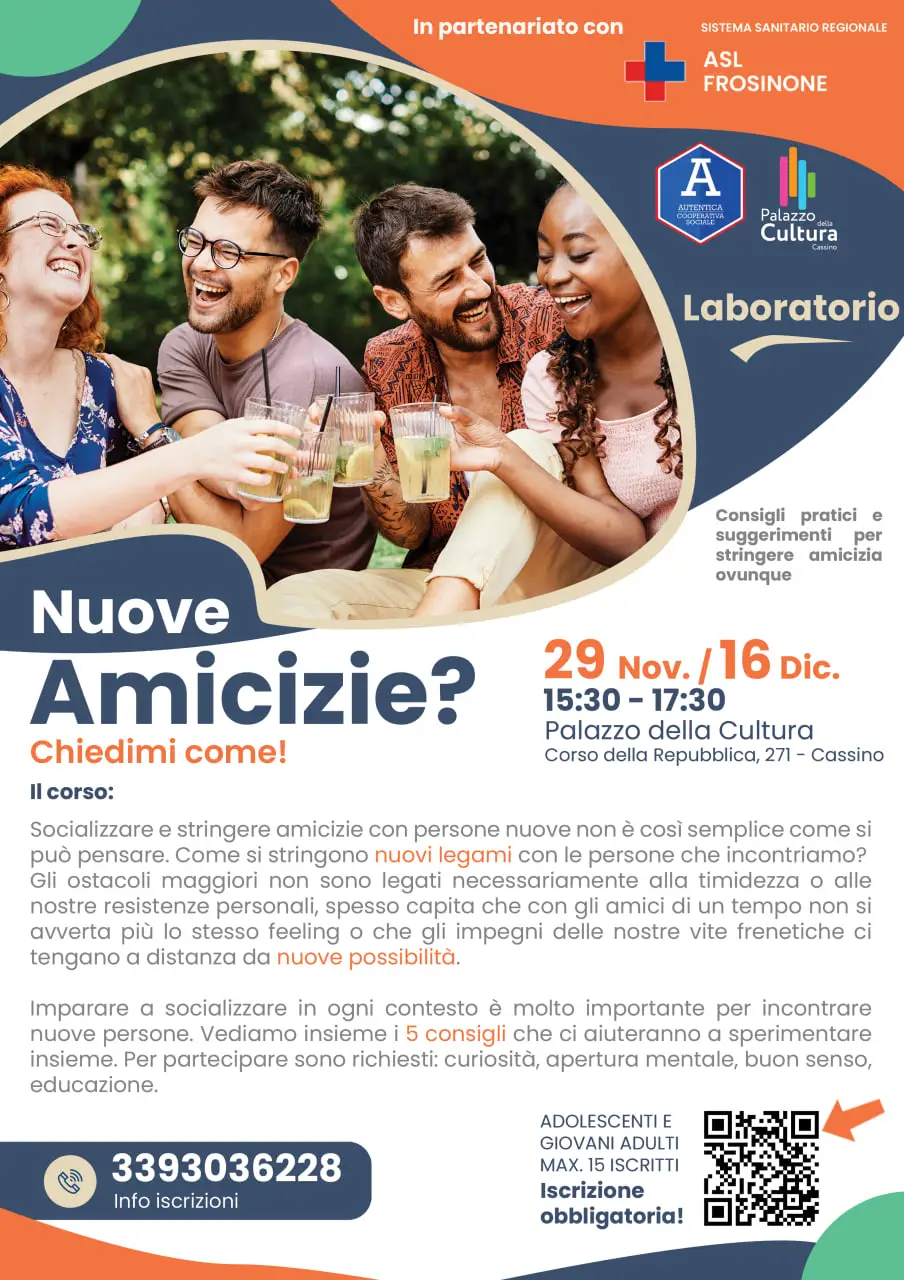 corso amicizia locandina