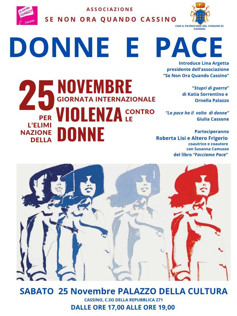 donne e pace locandina