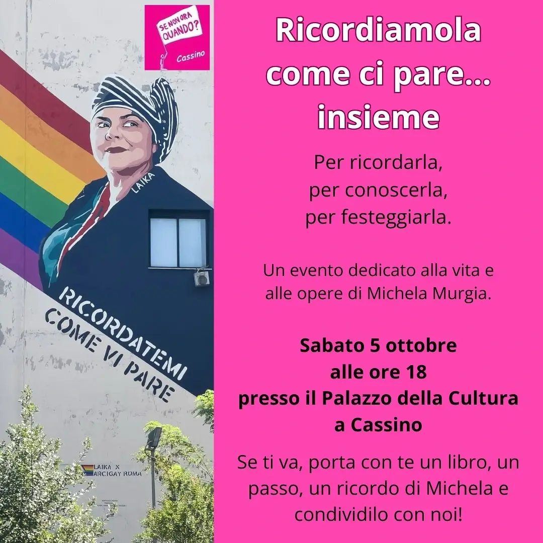 locandina anniversario michela murgia