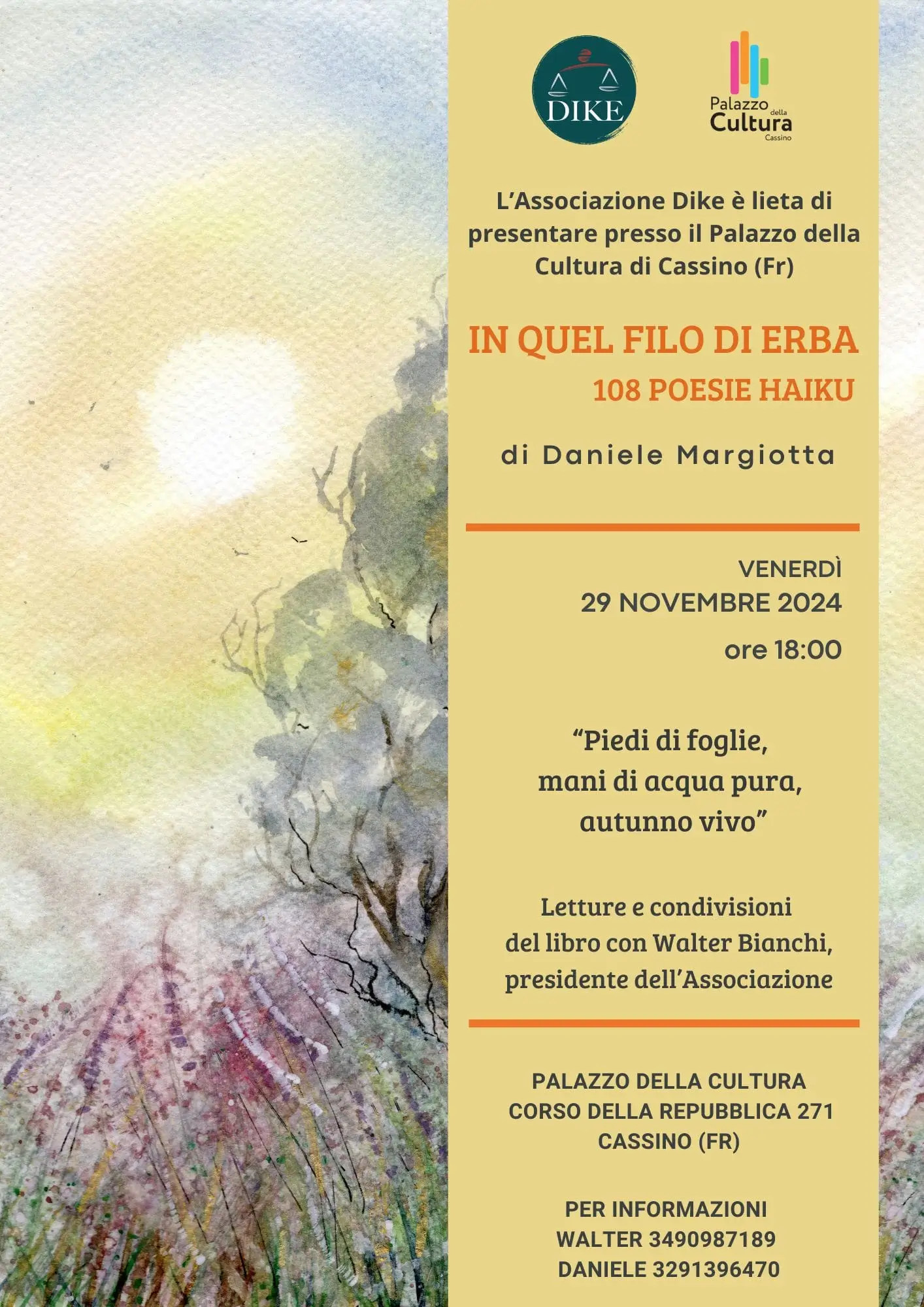 locandina in quel filo d'erba