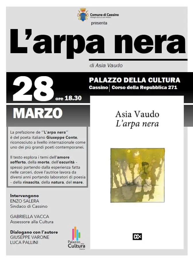 presentazione libro l'arpa nera di vaudo